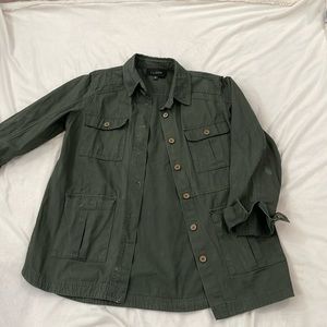 Blu Pepper army green fringe jacket